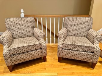 PAIR Petite Style Club Chairs (LOC: W2)