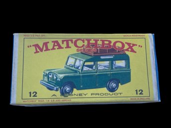 Vtg Matchbox #12 Land Rover Safari Original Box