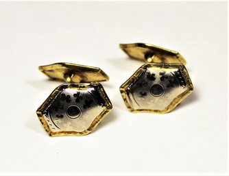 Edwardian Gold Filled White And Yellow Fine Cufflinks