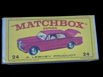 Vtg Matchbox #24 Rolls Royce Silver Shadow Original Box