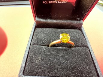 Yellow Diamond In 14K Yellow Gold Setting