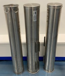 Three Chrome Cup Dispensers