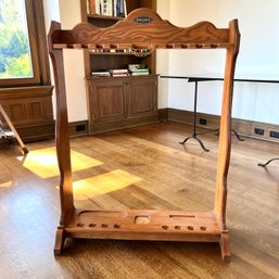 A Brunswick Pool Cue Rack