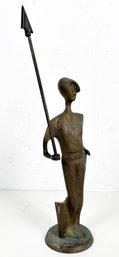 A Mid Century Bronze Poseidon Sculpture