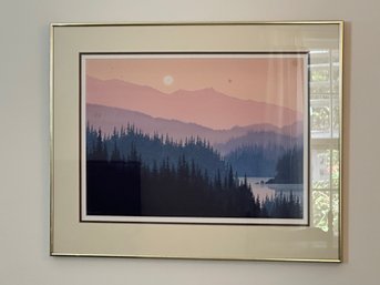 Framed Print Of A Sunset