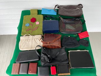 Box Lot Of Hand Bags, Wallets, Misc