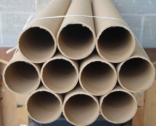 Group Of Ten Cardboard Mailing Tubes - Lot 2