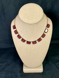 Vintage Amethyst Necklace - 15.5' Long