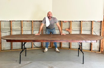 A Large 10' Folding Banquet Table