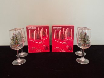 Christmas Tree Wine Glasses