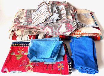Dozens Of South American & South American Style Linens & Fabrics: Placemats, Napkins, Pillow Covers & More