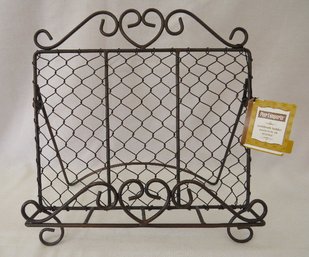 Pier 1 Imports Chicken Wire Metal Cookbook Holder - New