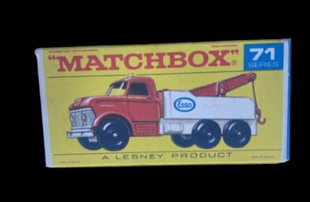 60's Matchbox #71 Dodge Tow Wreck Esso Truck Original Box