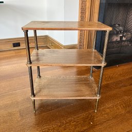 A Petite Metal And Wood Neo Classical Shelf -  Refinishing Project