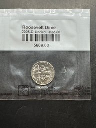 2006-D Uncirculated Roosevelt Dime In Littleton Package