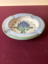 MA HADLEY GRAPE PAINTED ASHTRAY