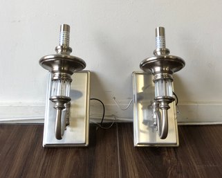 Pair Of Wall Mounted Light Fixtures