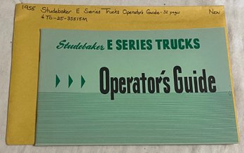 1955 Studebaker E Series Trucks Operators Guide