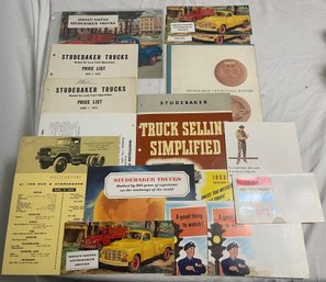 1952 And 1953 Studebaker Advertisements, Annual Report, Price Lists And More