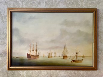 James Vincent Capua (American, 20th Century) Framed Oil On Canvas - Dated, 1978