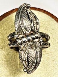 Beautiful Sterling Silver Vintage Southwestern Native American Ring Size 6