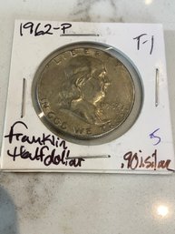 1962 P Franklin Half Dollar .90 Silver 137