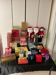 Huge Lot Of Christmas  Gift Boxes