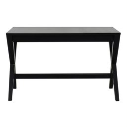 Crate & Barrel Spotlight Ebony X-Leg Writing Desk