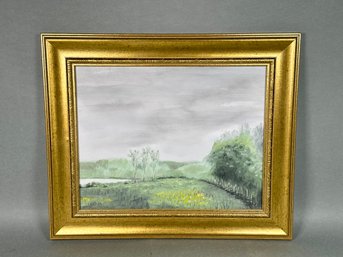 Vintage Ken Blanchard Swedish Landscape Original Oil Painting