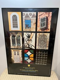 The Council For A Beautiful Israel 'Latticework In Jerusalem' Poster