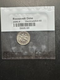 2006-P Uncirculated Roosevelt Dime In Littleton Package