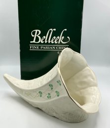 New Belleek Cornucopia With Box  (C)