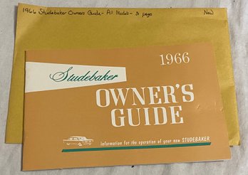 1966 Studebaker Owners Guide- All Models