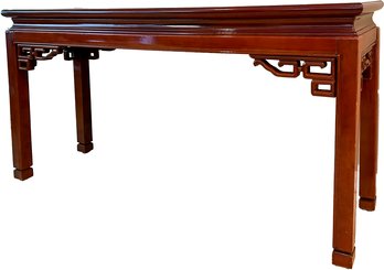 A Mahogany Console In Chinese Campaign Style