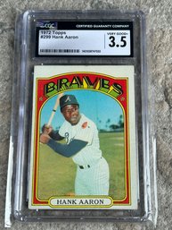 CGC Graded 1972 Topps Hank Aaron Baseball Card