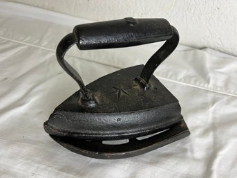 Antique Sad Iron On Trivet