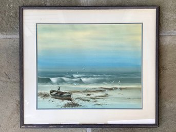 Watercolor Seascape, Signed Chut Chai