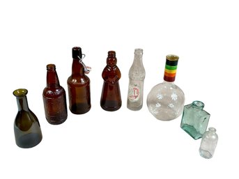 Eclectic Glass Bottle Grouping