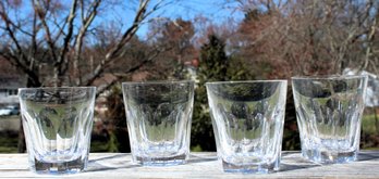 Rare Set Of Four Gorgeous Signed Waterford Sheila Claret Rocks Bourbon Glasses - Made In Ireland - Lot 1