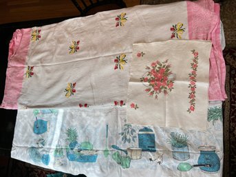 Vintage Tablecloth Trio
