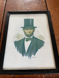 Framed Print Of Abraham Lincoln