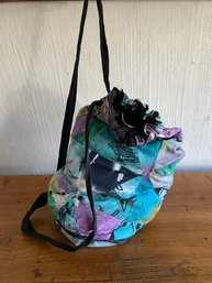 VTG Boho Batik Patchwork Backpack Bag