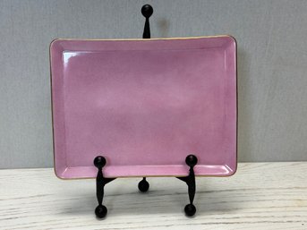 A Vintage Suisse Langenthal PINK Plate Made In Switzerland