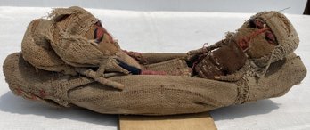 The 2nd Of 2 Antique Peruvian CHANCAY Textile BURIAL DOLLS- Very Early Possibly Incan
