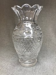 Beautiful Classis Style WATERFORD Tall Crystal Vase - Very Nice - Beautiful Design - From Original Line