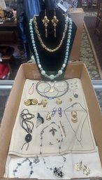 Jewelry Collection Lot Of Necklaces, Ear Rings Small & Large, Bracelet, Bangles, Pendant, Pins. JJ/A3