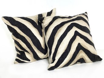 Luxe Zebra Print Pillows By Ralph Lauren