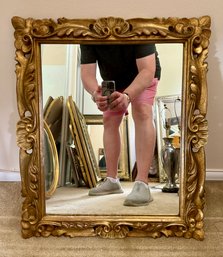 Gold Gilt Wood Frame Wall Mirror