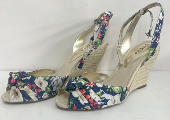 Guess Floral Wedges - Size 9.5