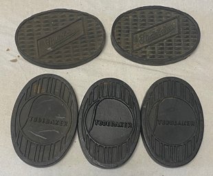 Two Styles Of Studebaker Pedal Covers
